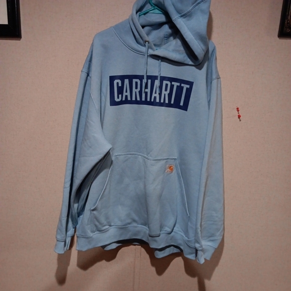 CARHARTT MENS LOOSE FIT MIDWEIGHT LOGO GRAPHIC HOODIE SIZE 3XL - Picture 3 of 5